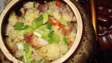 Рецепт Томленой пшенной каши со свининой