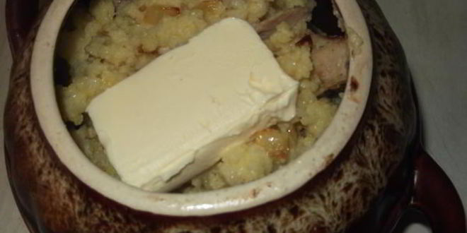 Рецепт томленой пшенной каши со свининой