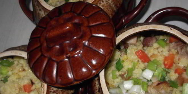 Рецепт томленой пшенной каши со свининой