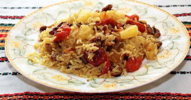 Рецепт Постной рисовой каши с сухофруктами