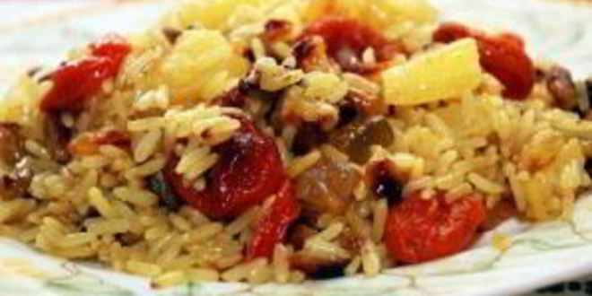 Рецепт постной рисовой каши с сухофруктами