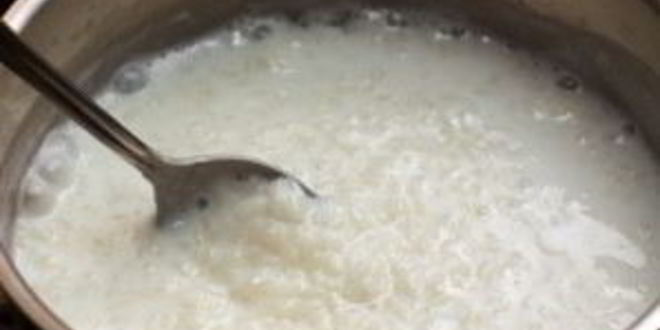 Рецепт рисовой каши на молоке