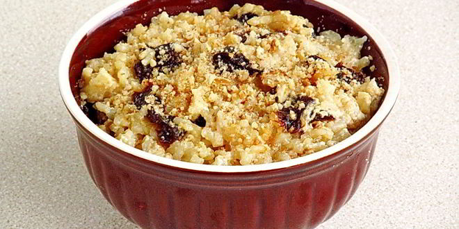 Рецепт рисовой каши с черносливом и орехами в мультиварке