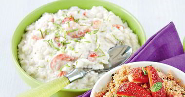 Рецепт Рисовой каши с клубникой и кокосовым молоком