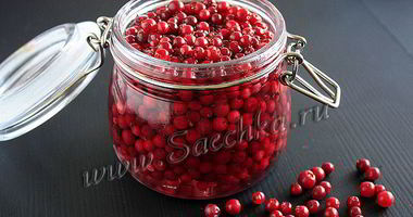 Рецепт Брусники в сиропе