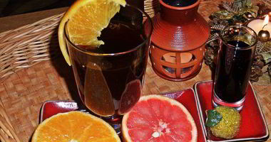 Рецепт Чая пуэр с цитрусами и бальзамом