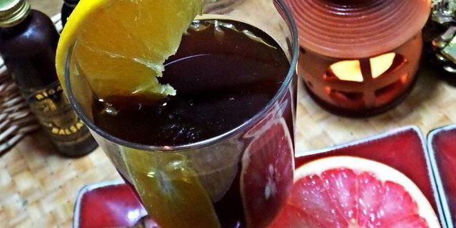 Рецепт чая пуэр с цитрусами и бальзамом