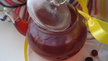 Рецепт Клюквенного чая на травяном настое