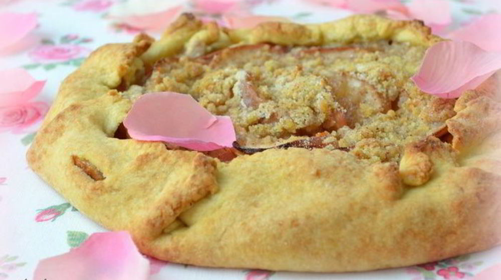 Как приготовить яблочную галету чайную роза