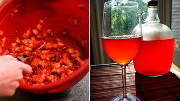 Рецепт Домашнего вина из клубники