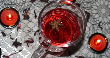 Рецепт Безалкогольного глинтвейна из каркаде