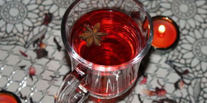 Рецепт безалкогольного глинтвейна из каркаде