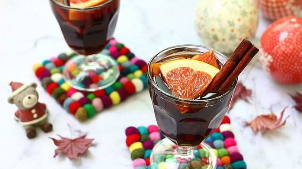 Как приготовить глинтвейн с грейпфрутом и яблоком