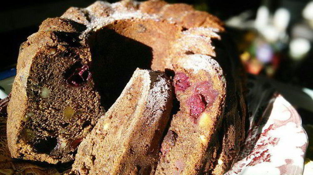 Как приготовить шоколадный гугельхупф с вишней на глинтвейне