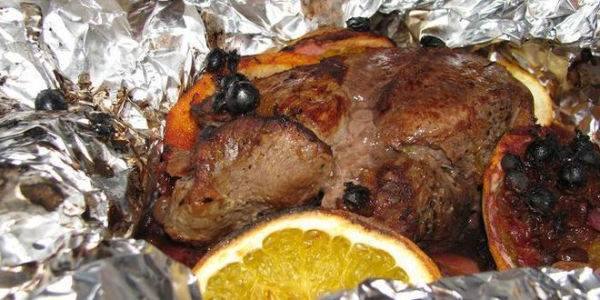 Рецепт свинины глинтвейн с апельсинами