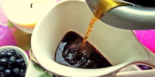 Рецепт кофе с черникой