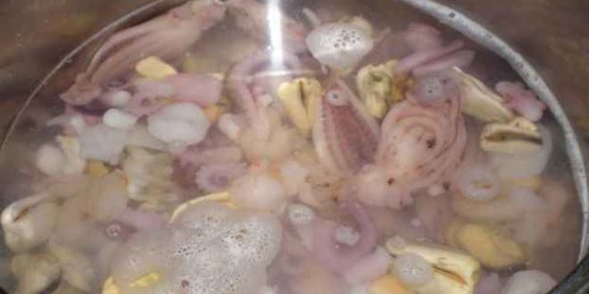 Рецепт коктейля морского жареного с сыром