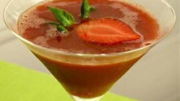 Рецепт Клубничного коктейля с горячим шоколадом