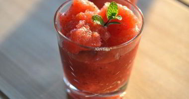 Рецепт Клубничной граниты с водкой