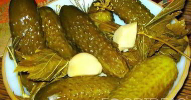 Рецепт Соленых огурцов с водкой