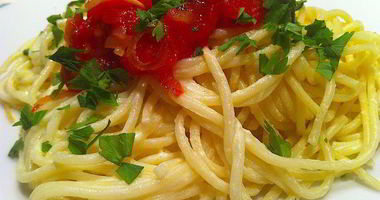 Рецепт Спагетти с Водкой