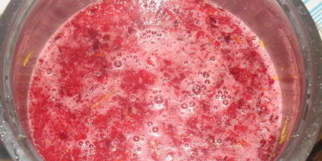 Рецепт клюквенно-апельсинового ликер