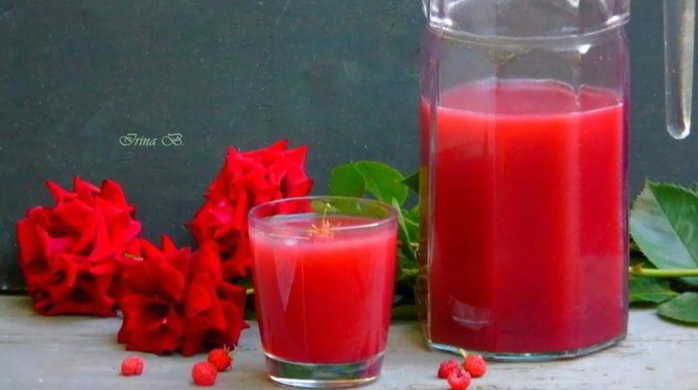Как приготовить малиновый лимонад роза марокко