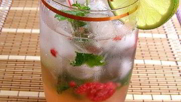 Рецепт Мохито Малиновое настроение