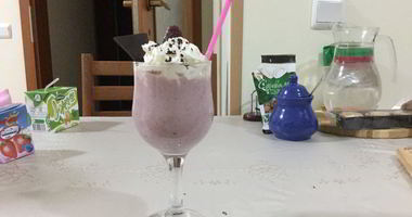 Рецепт Молочного коктейля с малиной