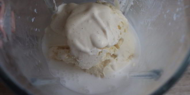 Рецепт молочного коктейля с мороженым в блендере