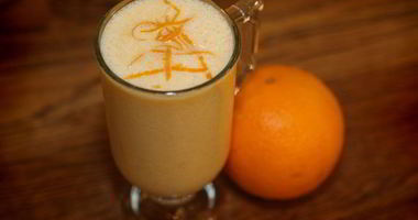 Рецепт Молочного коктейля с персиками и апельсинами