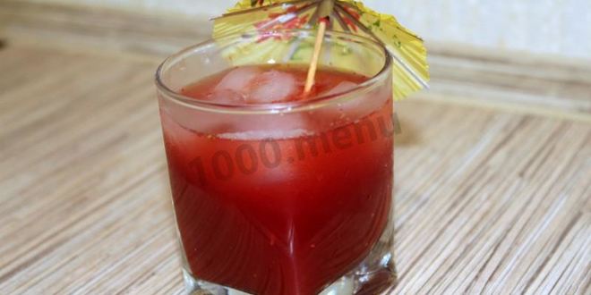 Рецепт клубничного морса из клубники