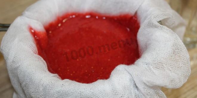 Рецепт клубничного морса из клубники