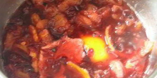 Рецепт клюквенно-мандаринового морс