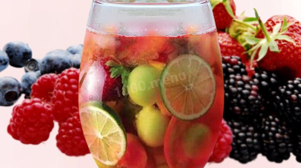 Как приготовить коктейль игристая сангрия с ликером куантро