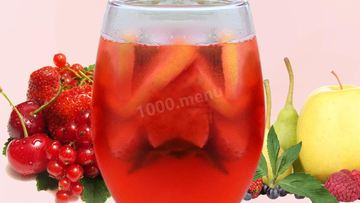 Рецепт Коктейля Сангрия с ликером Куантро