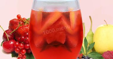 Рецепт Коктейля Сангрия с ликером Куантро