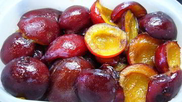 Рецепт Сливы, замороженной в сахарном сиропе