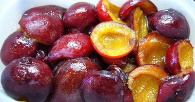 Рецепт Сливы, замороженной в сахарном сиропе