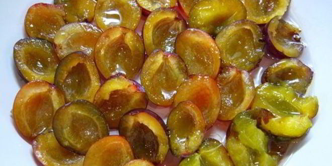 Рецепт сливы, замороженной в сахарном сиропе