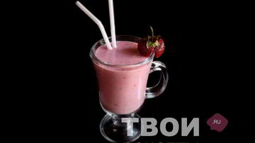 Рецепт Клубнично-бананового смузи