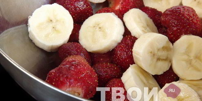 Рецепт клубнично-бананового смузи