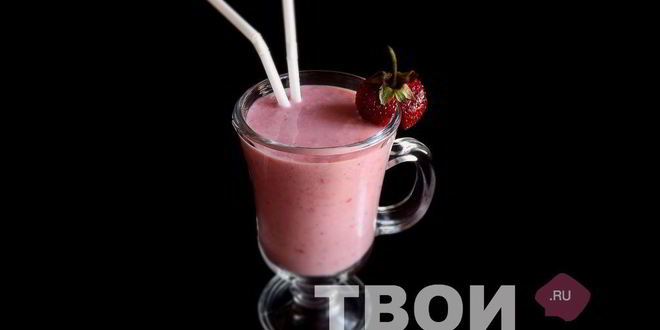 Рецепт клубнично-бананового смузи