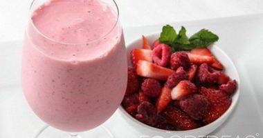 Рецепт Клубничного смузи с овсянкой