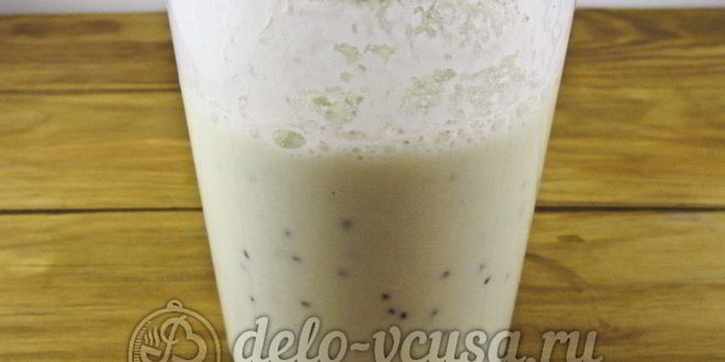 Рецепт овсяного смузи с бананом и киви