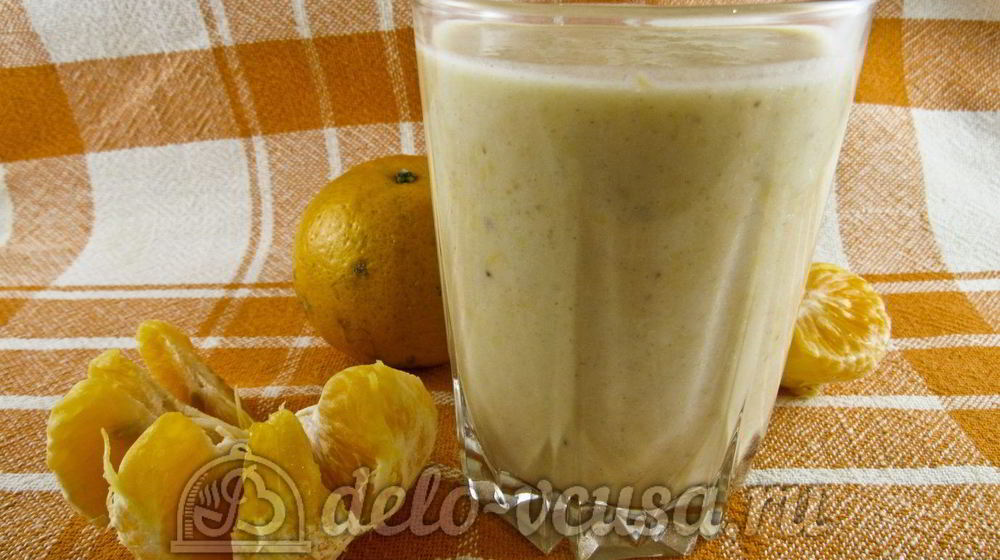 Как приготовить смузи на кефире с бананом и мандарином