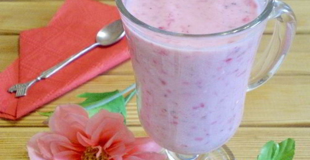 Рецепт смузи ореховый с ежевикой