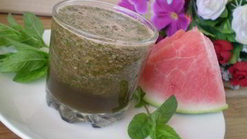 Рецепт Зеленого коктейля с арбузом