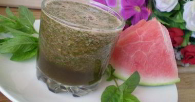 Рецепт Зеленого коктейля с арбузом