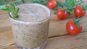 Рецепт Зеленого коктейля с помидорами